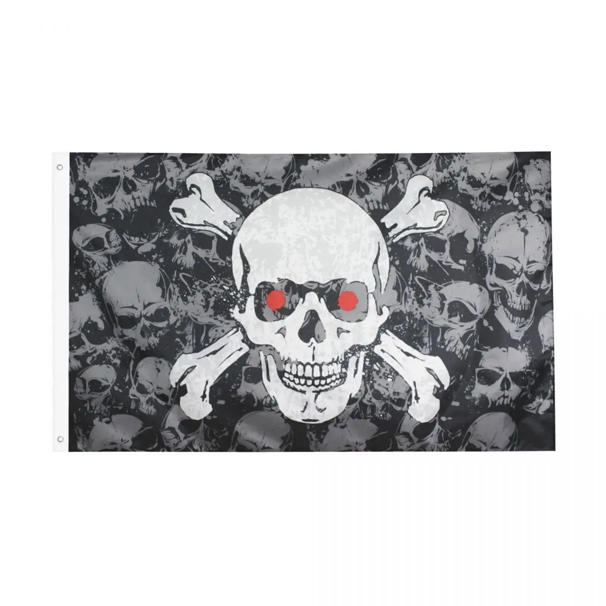 Pirate Flag Skull Flag Indoor Outdoor Banner Polyester Brass Grommets Halloween Theme Decoration Fade Proof 2x3 3x5 4x6 FT Flags
