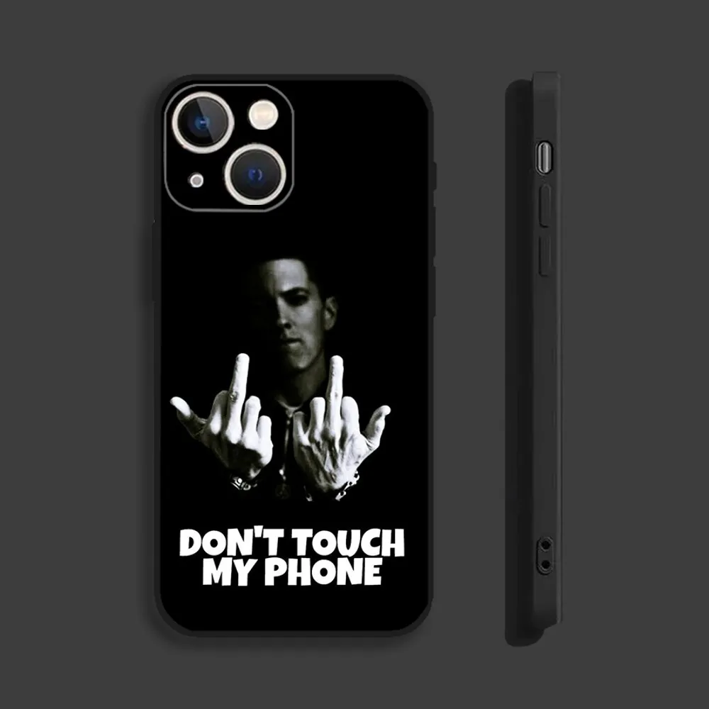 Singer E-Eminem Phone Case For iPhone 15,14,13,12,11 Plus,Pro,Max,XR,XS,X,7,8 Plus,SE,Mini Silicone Soft