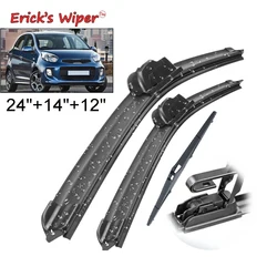 Erick's Wiper Front & Rear Wiper Blades Set Kit For Kia Picanto TA 2011 - 2017 Windshield Windscreen Window Brushes 24