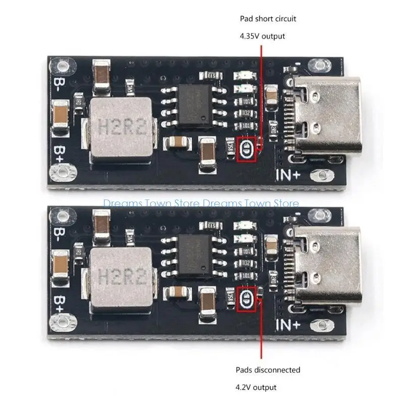 HX6A Type-C USB Input 3A Polymer Ternary Lithium Battery Quick Charging Board IP2312