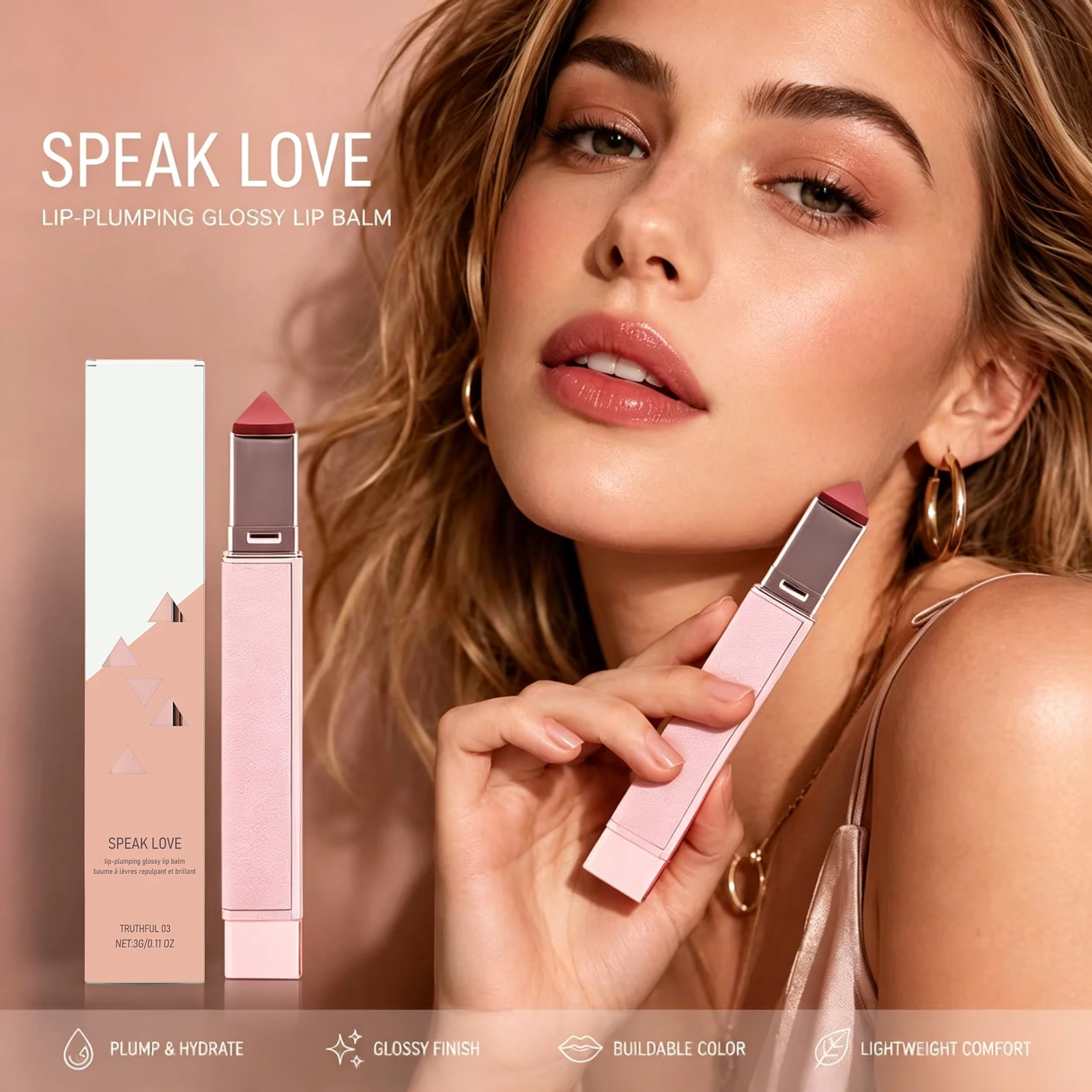 Aufpolsternder Lippenstift Feuchtigkeitsspendende Mehrfarbige Lipgloss-Serie Getönter Feuchtigkeits-Lippenbalsam Reduziert Feine Lippenlinien Tägliches Schönheits-Make-up