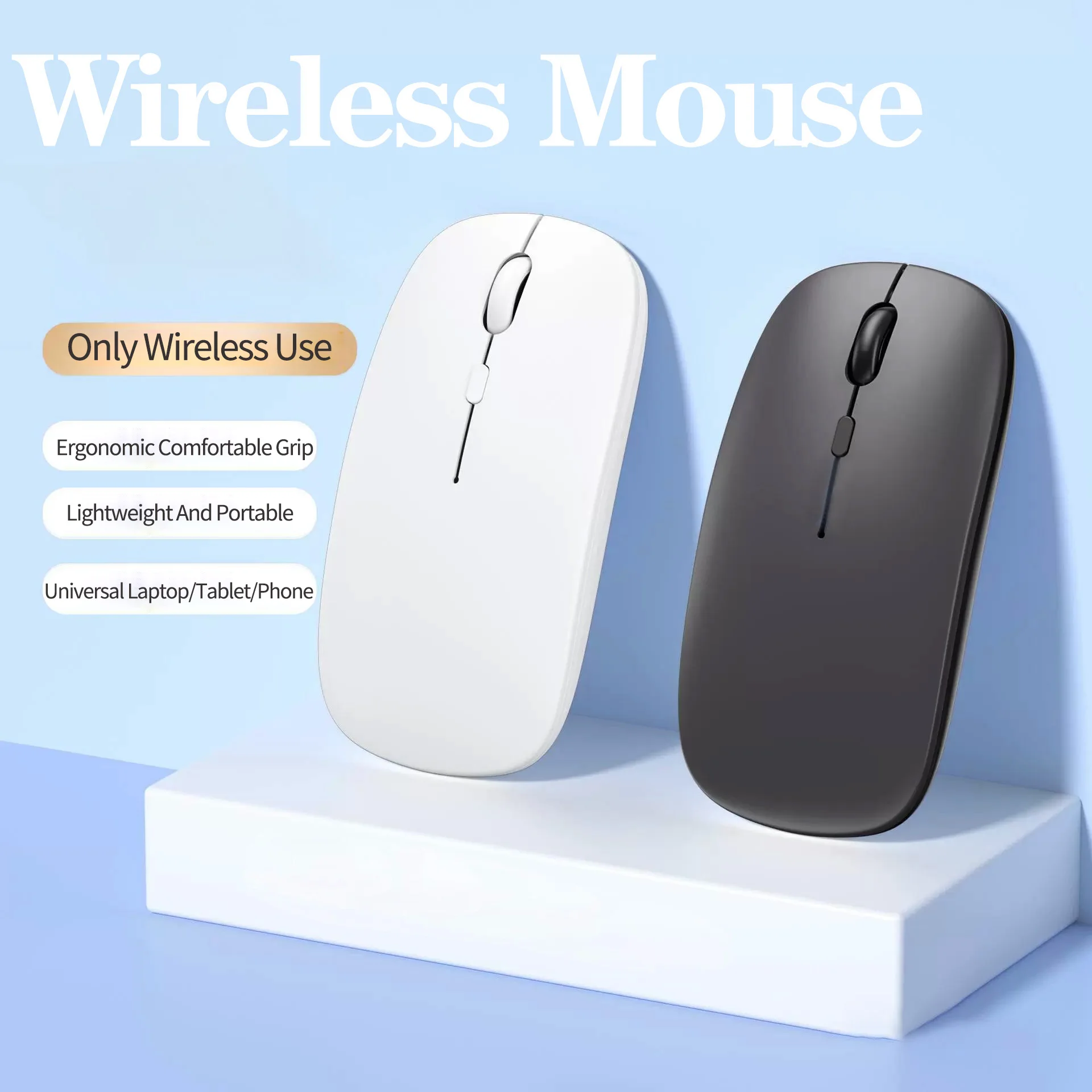 Bluetooth-Compatible Mouse Marcaron Computer Laptop Optical Mouse Wireless for iPad Samsung Tablet Universal Mice Noiseless