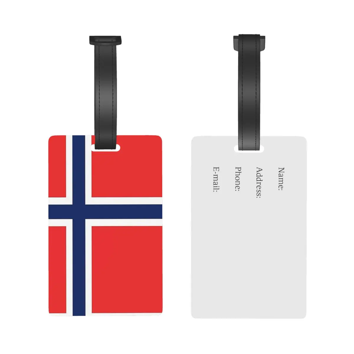 Norway Flag Luggage Tags Suitcase Accessories Travel PVC Cute Baggage Boarding Tag Portable Label Holder ID Name Address