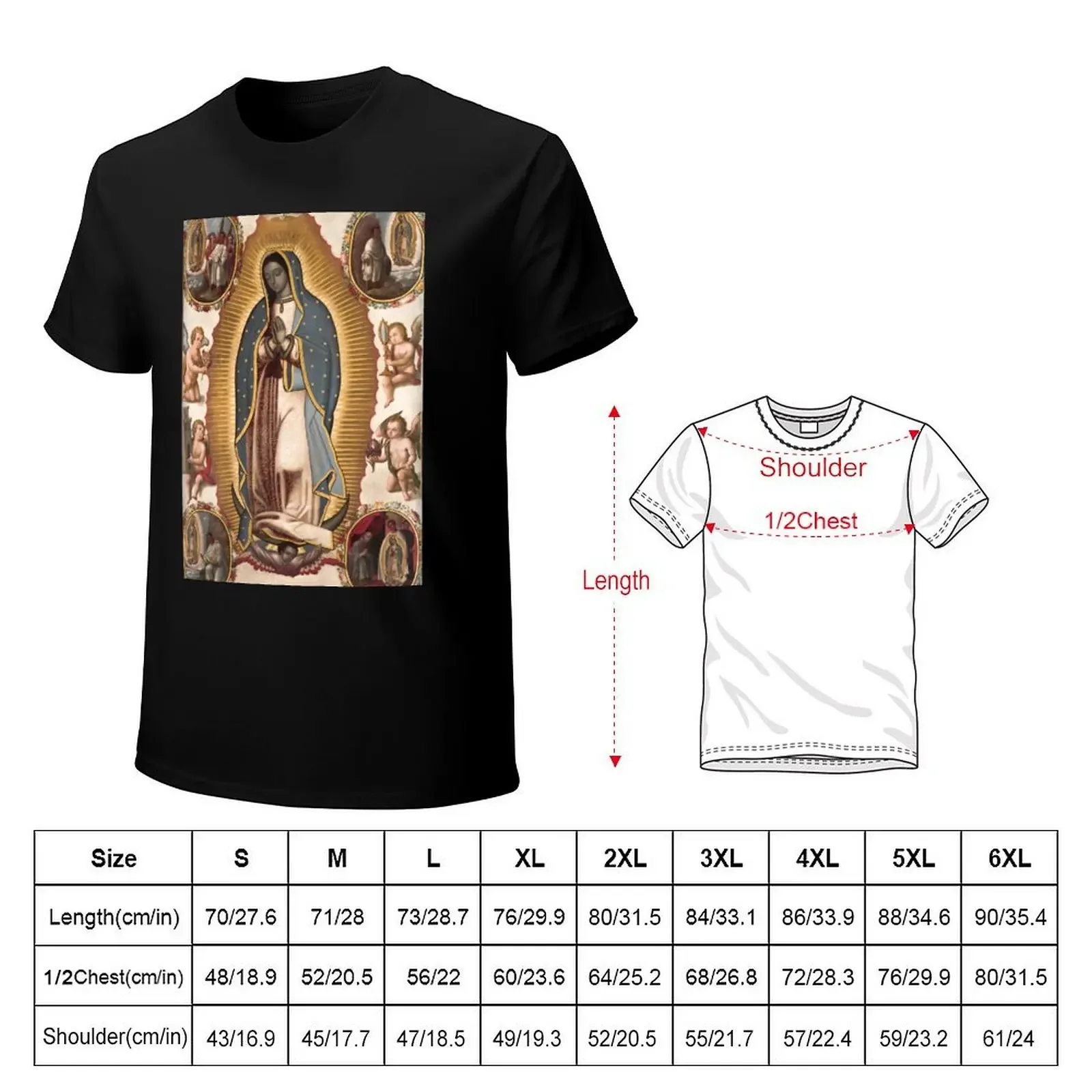 Virgin of Guadalupe, 1700 T-Shirt rapper graphic tees for a boy mens graphic t-shirts pack