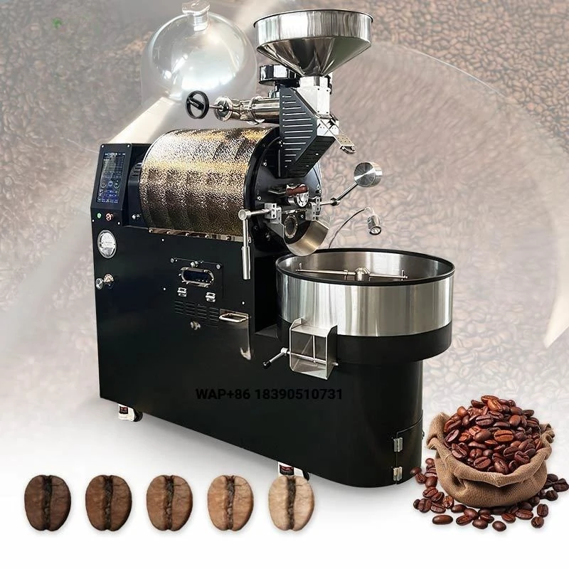 Industrial Fully Automatic 2kg 6kg 15kg 30kg 400kg 5 200 Kg Coffee Roaster Tostadora De Cafe Roasting Machine