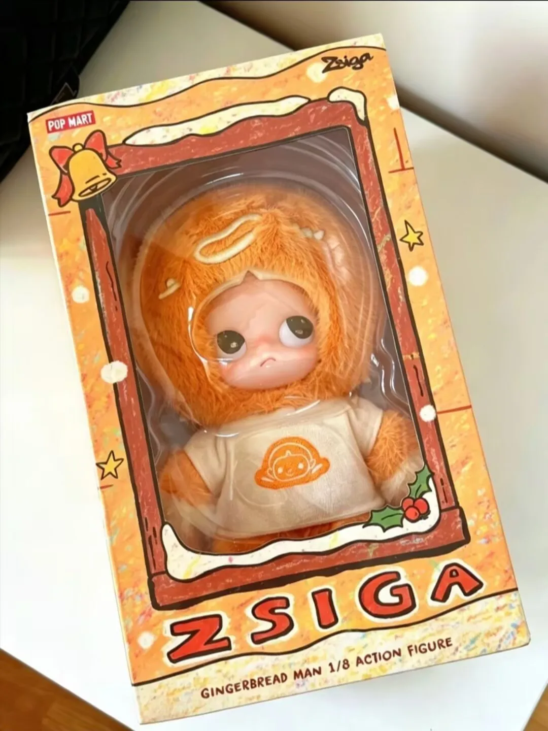 

POP MART Zsiga Gingerbread Man Series 1/8 Anime Action Figure Girls Gift Desktop Model Doll Home Decor Ornaments