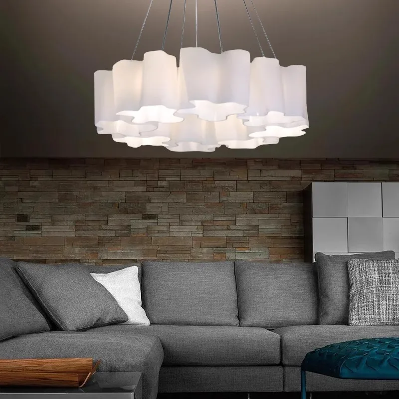 

Cloud Ceiling Lamp Glass Pendant Light Suspension Hanging for Living Dining Room