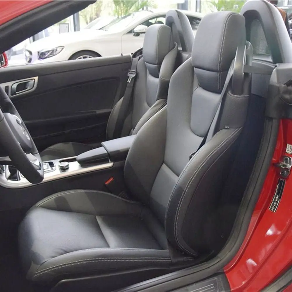 

Для Mercedes Benz SLC R172 2016 2017 2018 2019 2020 Чехлы на автомобильные сиденья из искусственной кожи на заказ Полный комплект аксессуаров для защиты салона