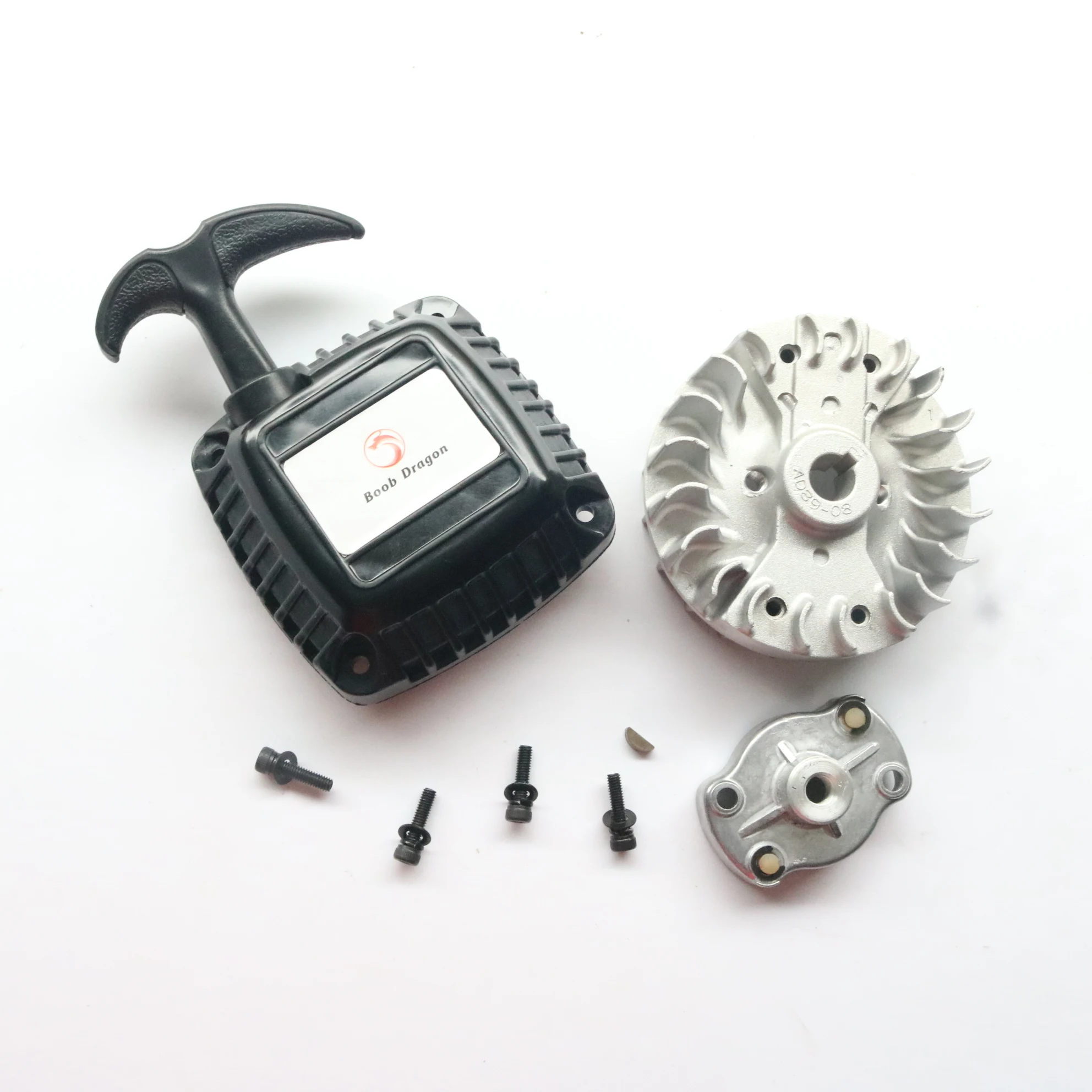 FVITEU Easy start Pull starter and Flywheel kits fit 23-32cc Zenoah CY Rofun Engine for 1/5 HPI Rovan Baja 5B SS 5T 5SC KM