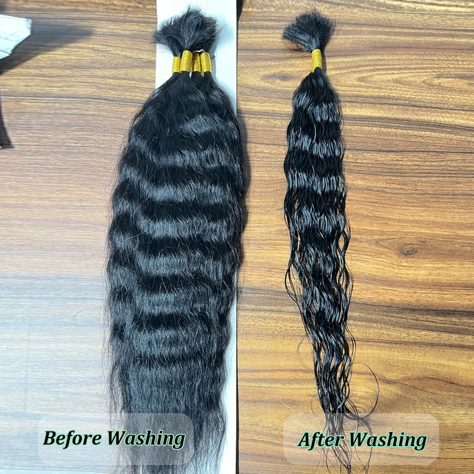 Wet and Wavy Super Bulk Human Hair for Braiding, Wholesale Hair Vendors In Bulk 14-28 Inches