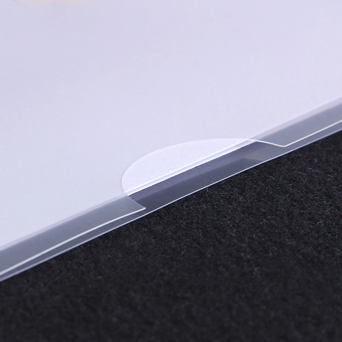 10PCS A4 transparent plastic L-shaped folder with waterproof and wear-resistant PVC protective cover