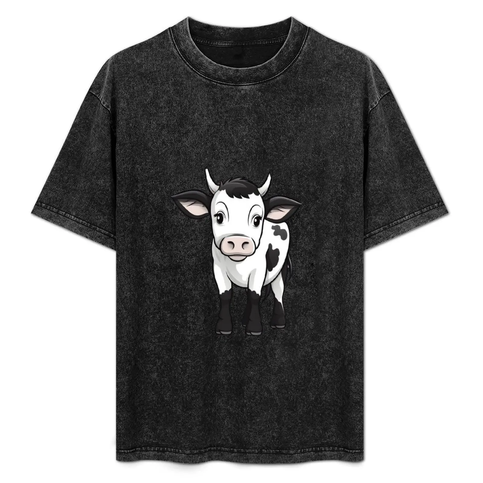

cute cow T-Shirt Lightweight Basic Short Sleeve Shirt