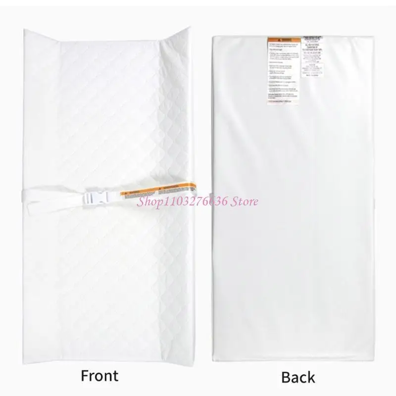 R6FD Changing Pad for Dresser Top Changing Diaper Mat 32x16inch Diaper Changing Table Pad with Secure Fastening Strap