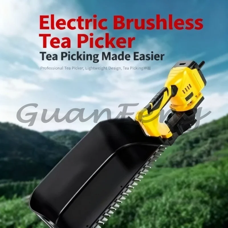 Handheld Electric Tea Harvester, 24V Brushless Rechargeable Portable Tea Picking Machine