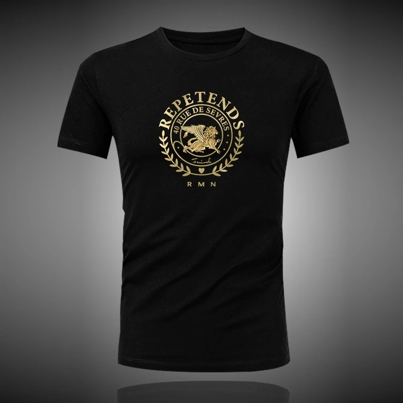 

2025 High-quality men's and women's fashion patterned printed T-shirts for summer 2025 loose short-sleeved for outdoor sports