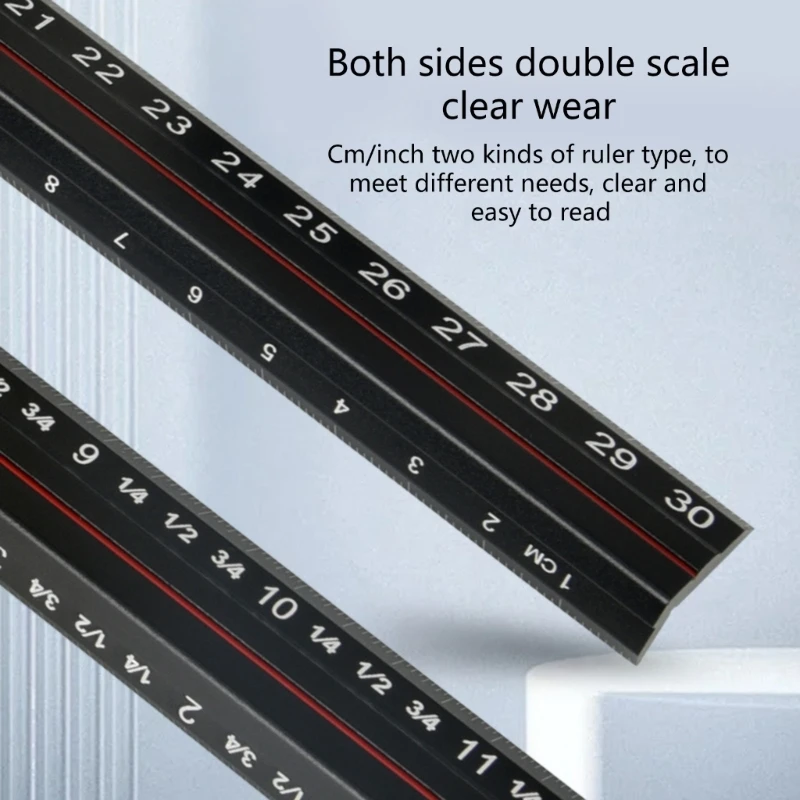 Aluminum Alloy L Type Ruler with Adjustable Stop Accurate Measurement Tool with Adjust Limit for Accurate Line Creation