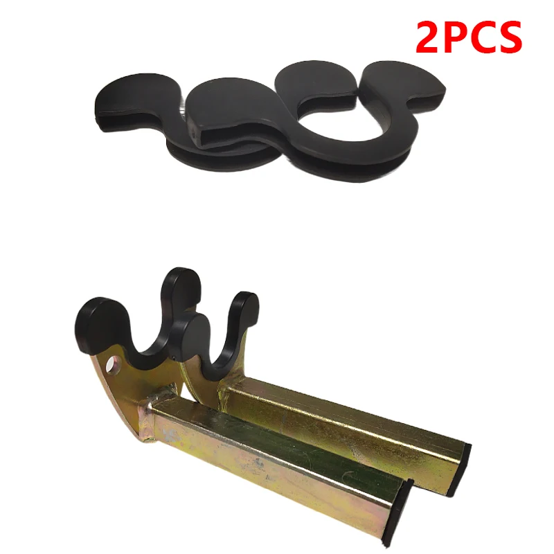 Pair of Universal Motorbike stands with Anti-slip Rubber Support, Swing Arm Lift, Tripod Hooks