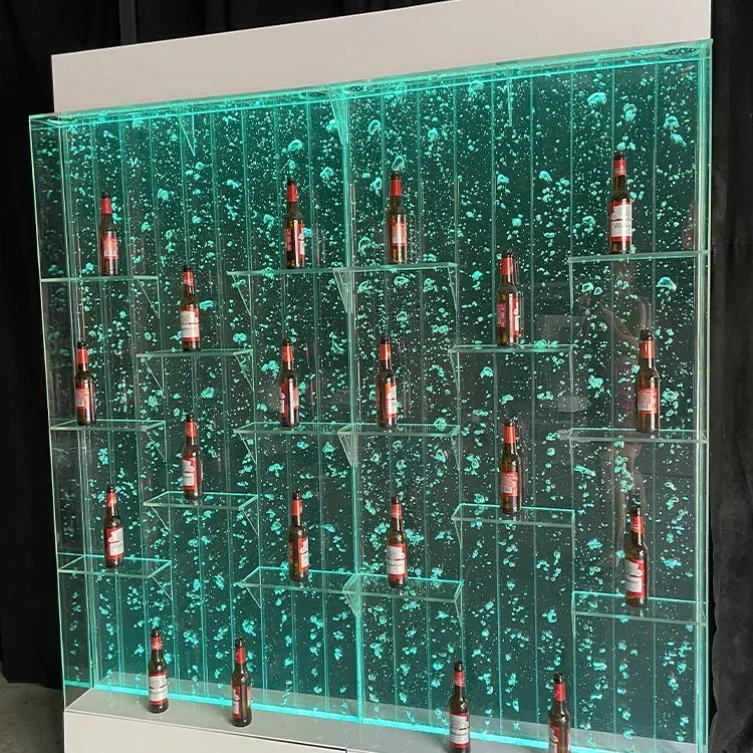 

hot sales LED Vortex Bubble Fountain Tornado Fengshui Smart Lighting Rain Waterfall Cabinet Wall Tiles Wine Cabinet Lamp