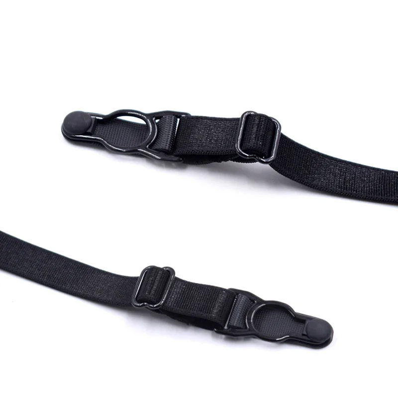 1 Pair Elastic Mens Shirt Stays Striped Suspenders Straps Anti-skid Belt Garters Nylon Adjustable Shirt Holders For Male