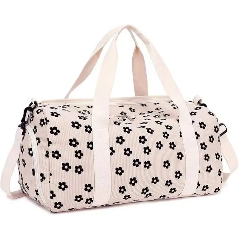 Customized new design waterproof nylon gym duffel bag with shoe compartment large capacity travel sports weekend men and women