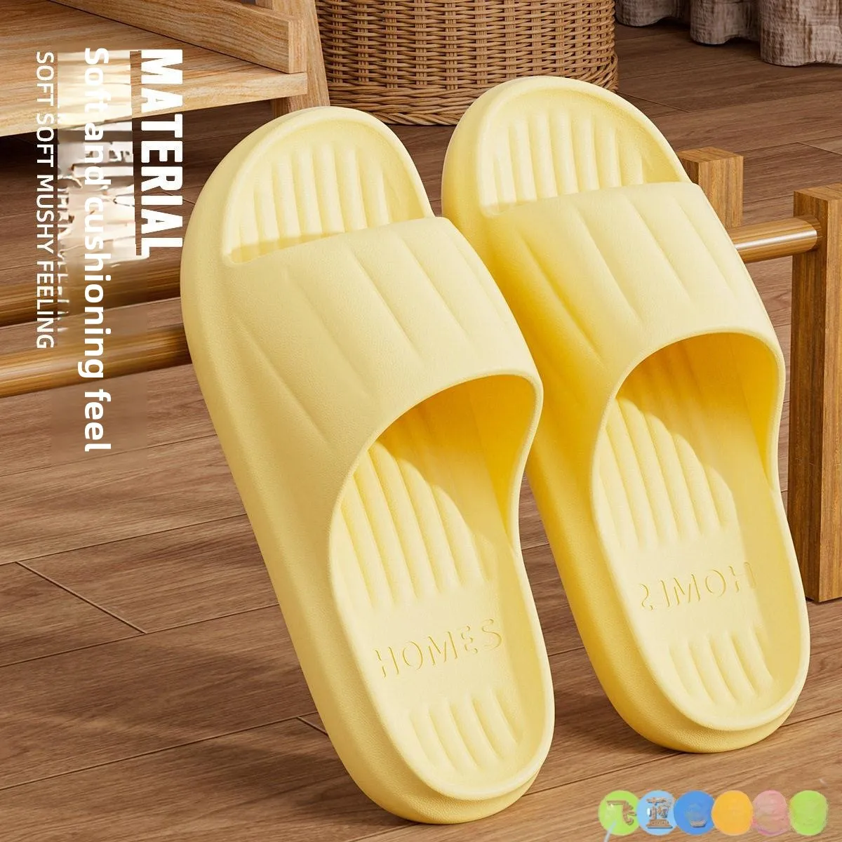 

Новые женские домашние тапочки 2026 года: нескользящие, для ванной, весна-лето, с тонкой подошвой из ЭВА, комфортные, легко надеваемые