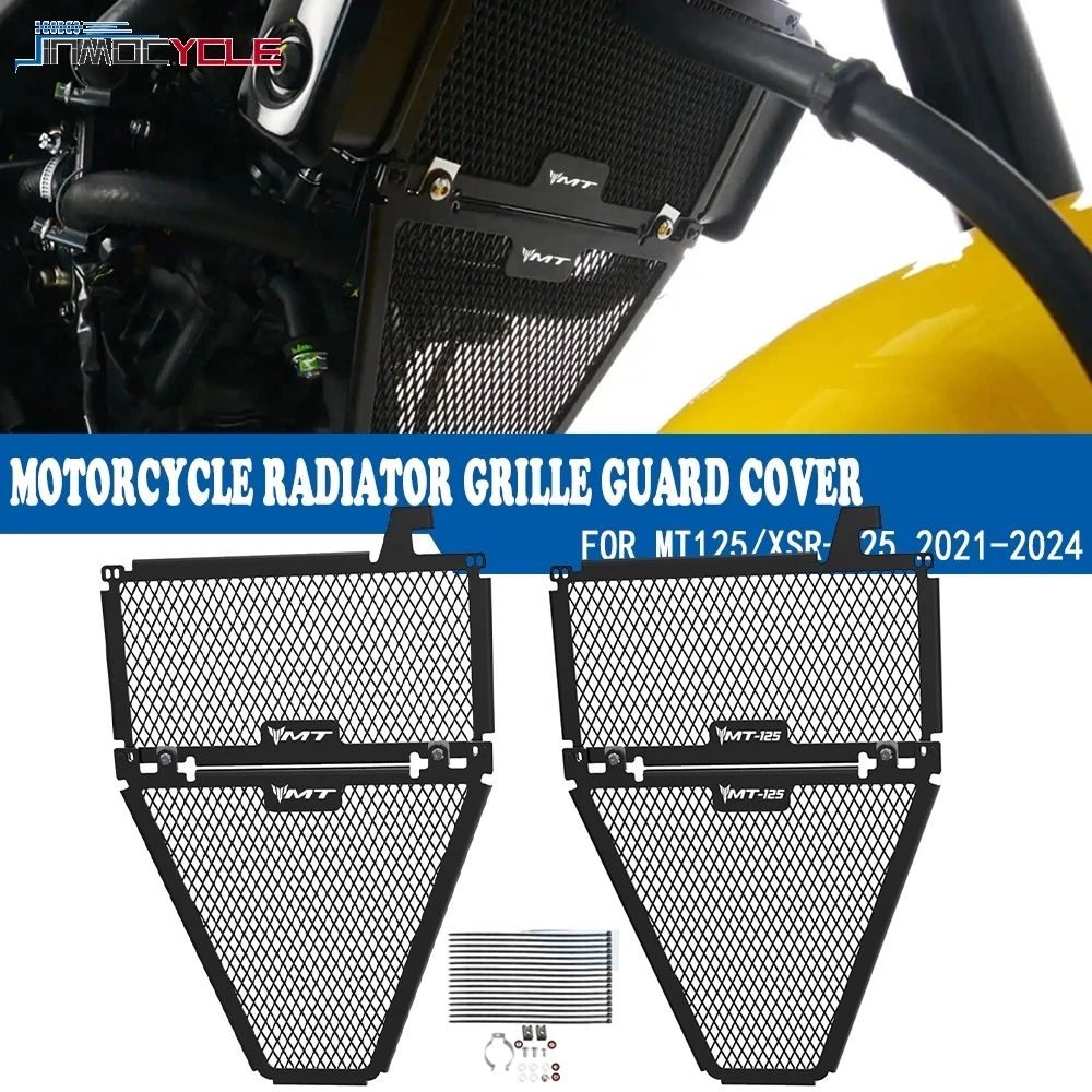 

For Yamaha XSR125 XSR-125 MT-125 XSR 2021 2022 2023 2024 MT 125 Motorcycle Accessories Radiator Grille Guard Cover Protection
