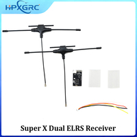 HPXGRC-Super X Dual ELRS Receiver, 2.4G + 915M Frequency Band, Built-in LR1121 Chip for RC FPV Racing Freestyle Drone
