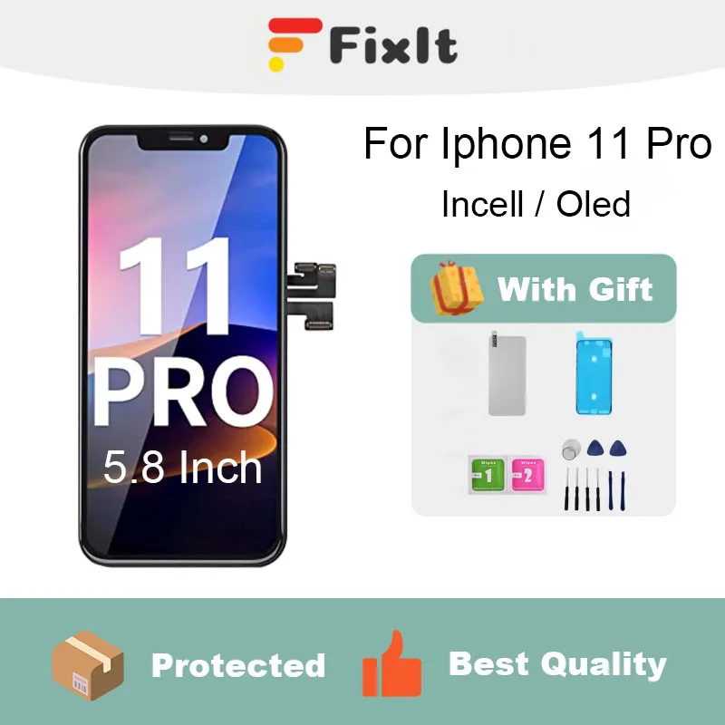 For Iphone 11 Pro Screen Replacement 5.8 Inch Mobile Phone LCD Display Screen Digitizer Frame Full Assembly With Repair Tools