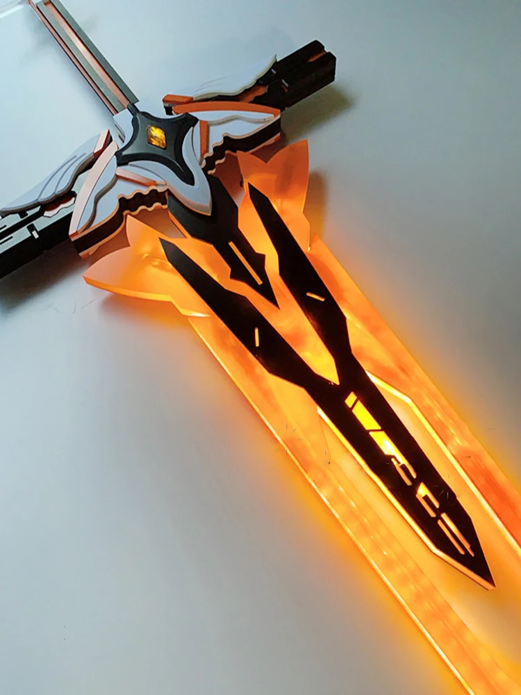 Il senso di Shamash Kevin Kaslana Sword può emissare la luce Honkai Impact 3 abbigliamento Cosplay Halloween Christmas Party puntelli armi