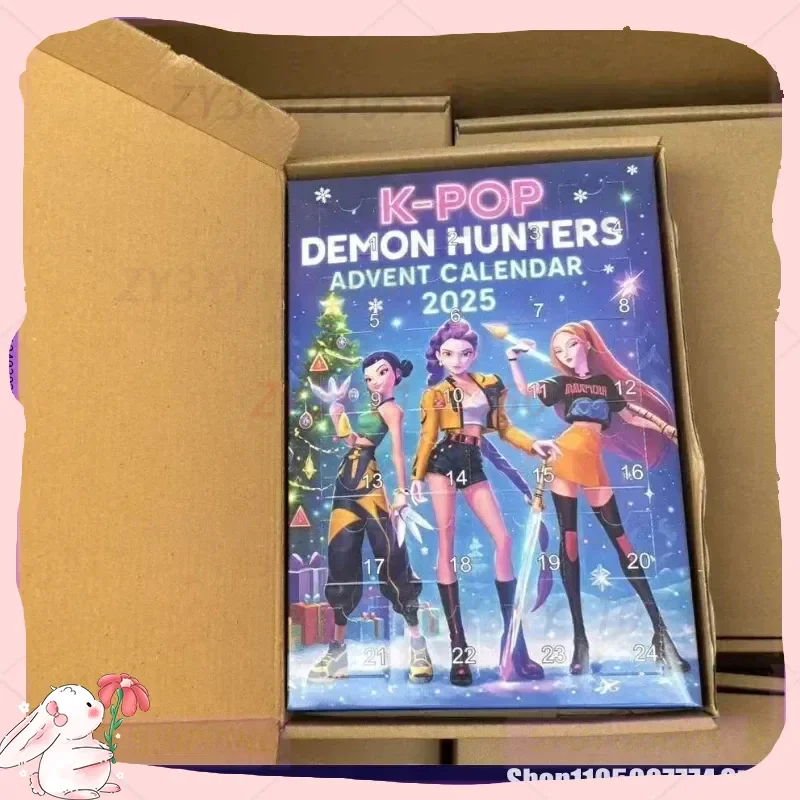 متوفر في المخزون Kpop عيد الميلاد شيطان الصيد 24 قطعة تقويم القدوم مفاجأة صندوق أعمى K البوب الدمى صناديق الهالوين الشكل الهدايا الاطفال اللعب #4