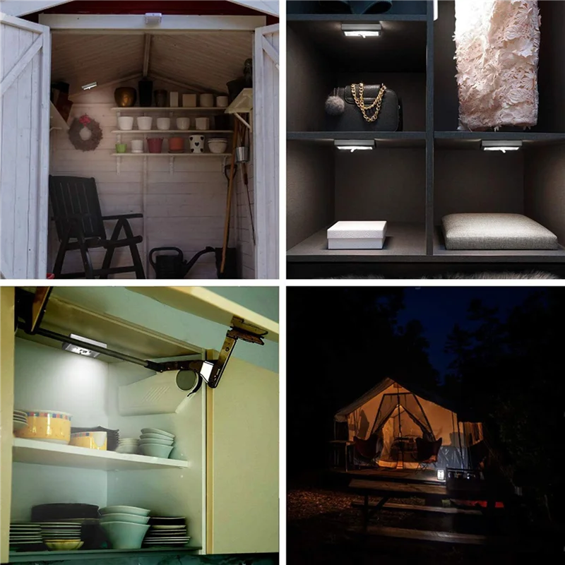 

8Pack Closet Light, Battery Operated Tap Light, Super Bright Switch Light,Wall Mount Under Cabinet Lighting-ABLI