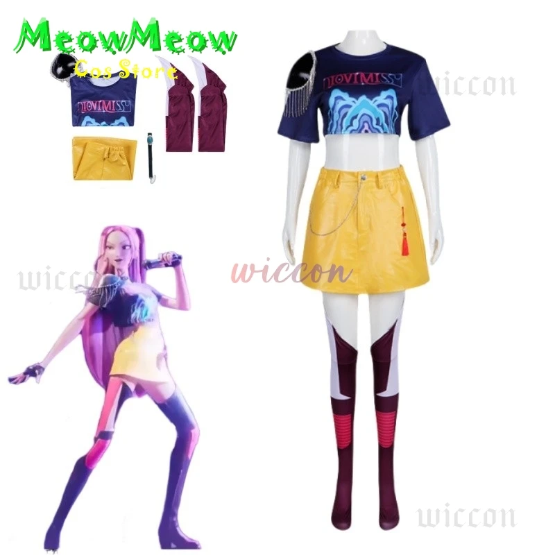 Costume Cosplay Mira Rumi - Tenue Complète Avec Accessoires, Pour Halloween, Jeux De Rôle, Conventions