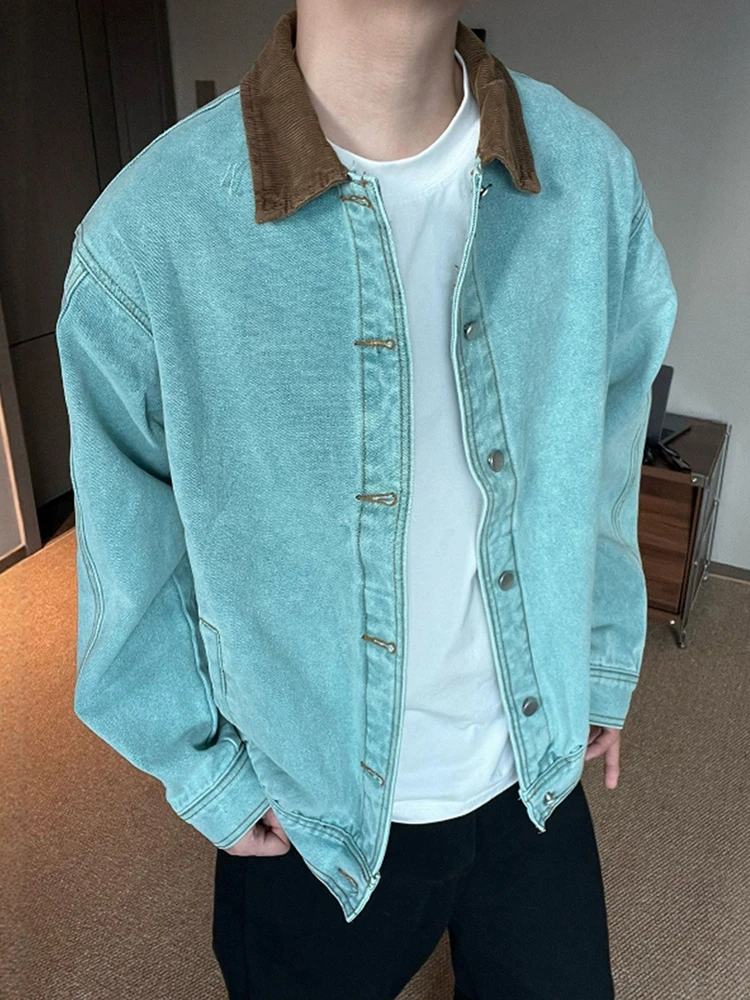 

Waed Canvas Детройт Спецодежда Jaet Мужская модная брендовая джинсовая куртка в американском стиле ретро Cleanfit ort Sle Спорт на открытом воздухе