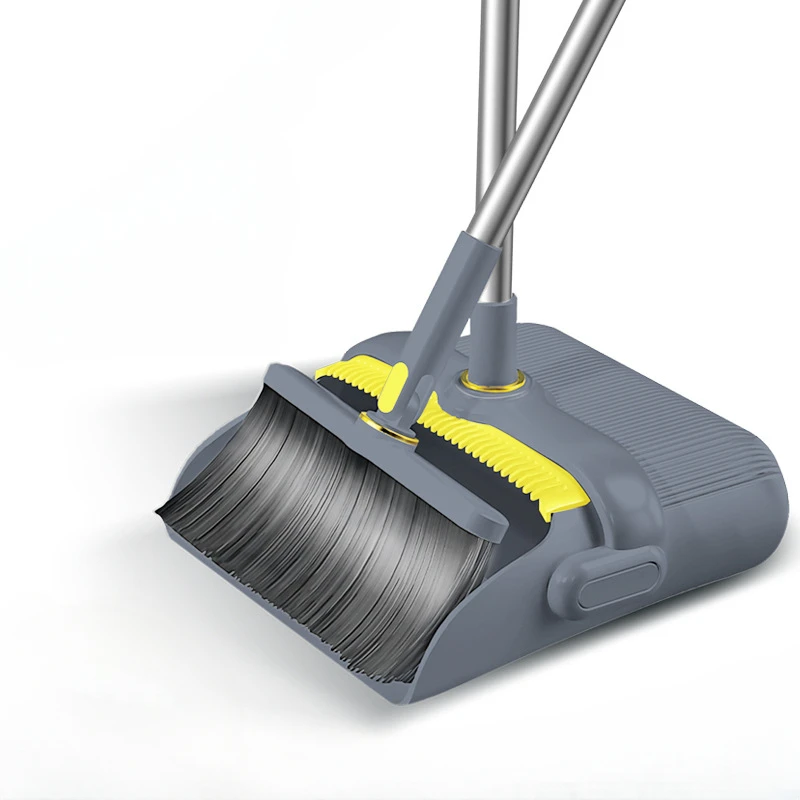 Standable Broom Dustpan Set Foldable Household Cleaning Sets Can Be Vertically Rotated and Lengthened