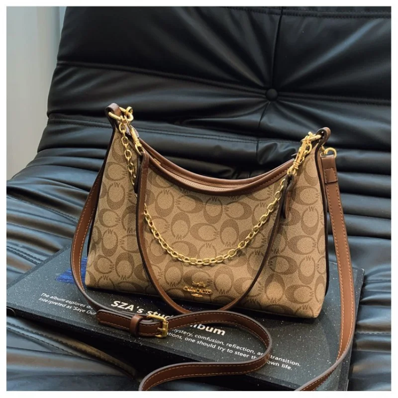 

Модная роскошная брендовая кожаная женская сумка-мессенджер, элегантная классическая элегантная подкладка, модная винтажная повседневная пригородная сумка ​