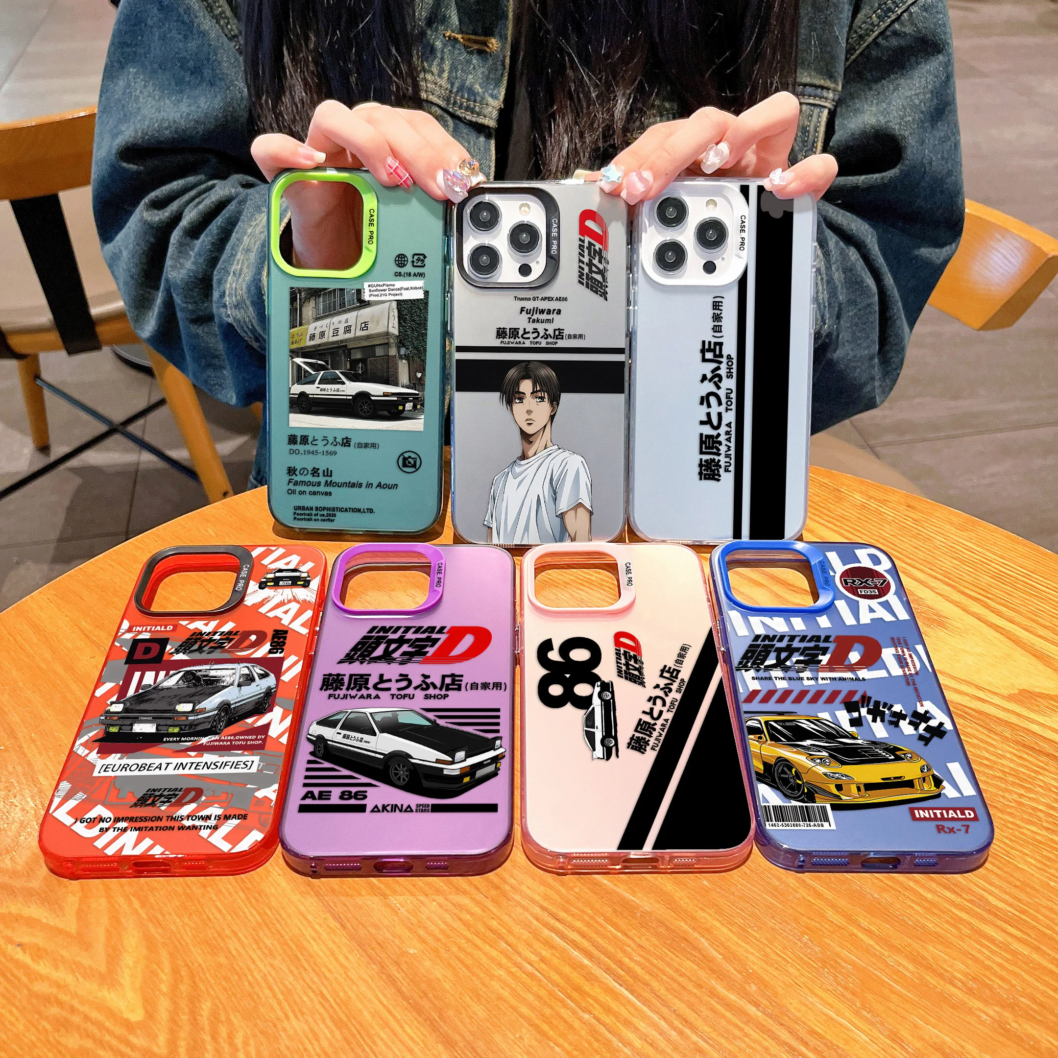 Japan Anime INITIAL D Case for Xiaomi Redmi A1 13C 9C 9T Note 7 8 9S 10 11 12 13 Pro K60 Ultra 4G 5G Matte Shockproof Back Cover