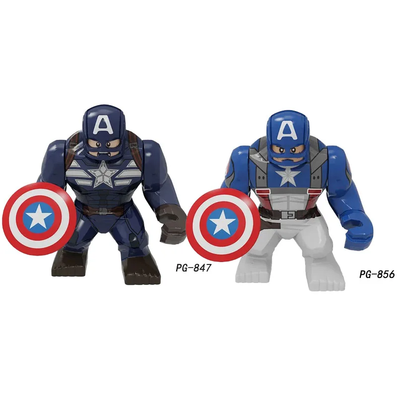 Juego de minifiguras de bloques de construcción de Marvel, figuras de acción de superhéroes, juguete de bloques de construcción DIY, regalo para niños, 2 piezas