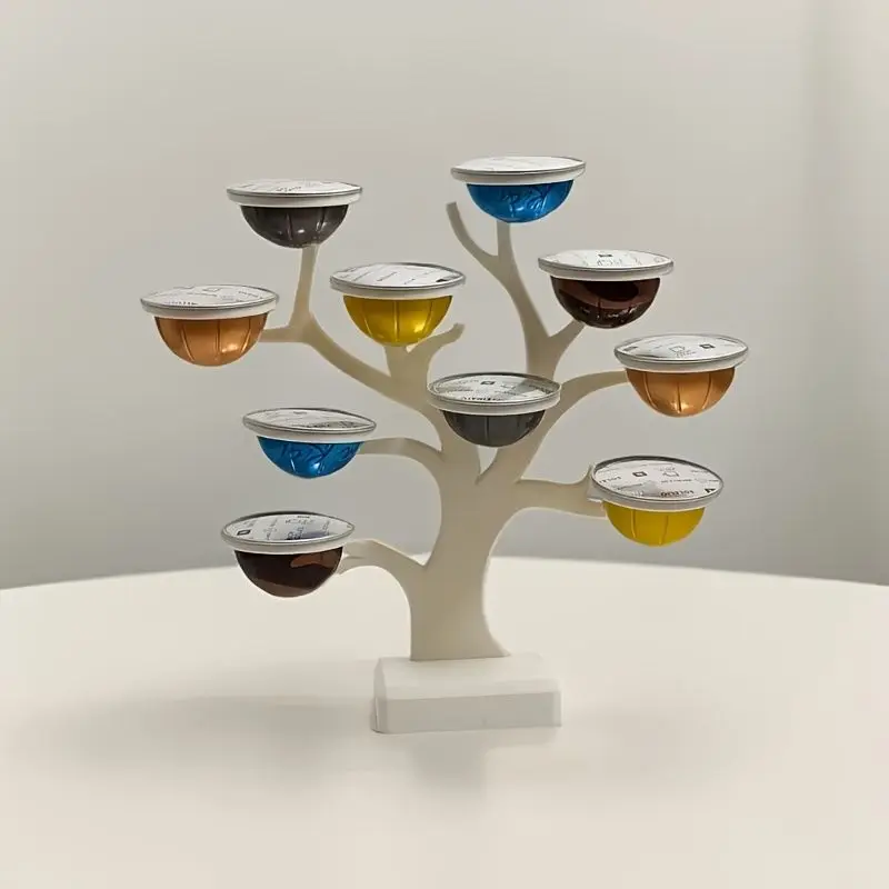 

Держатель для капсул для кофе, 10 шт., подставка для Nespresso Vertuo Tower Vertuoline, диспенсер, вращающиеся полки для хранения капсул