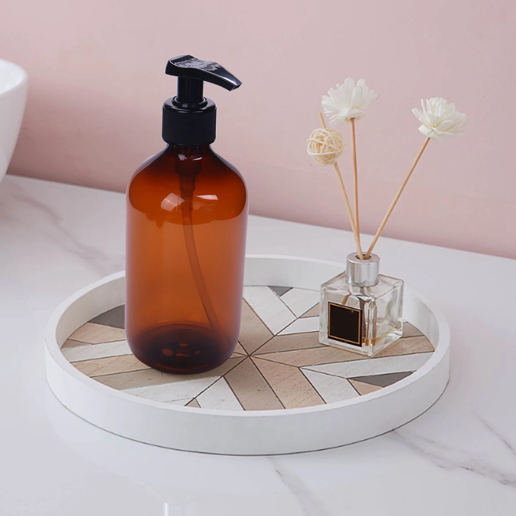 

ABMH-12 шт. Новые флаконы-дозаторы 500 мл для косметики, жидкого шампуня, мыла, геля для душа, дорожные контейнеры для ванной комнаты