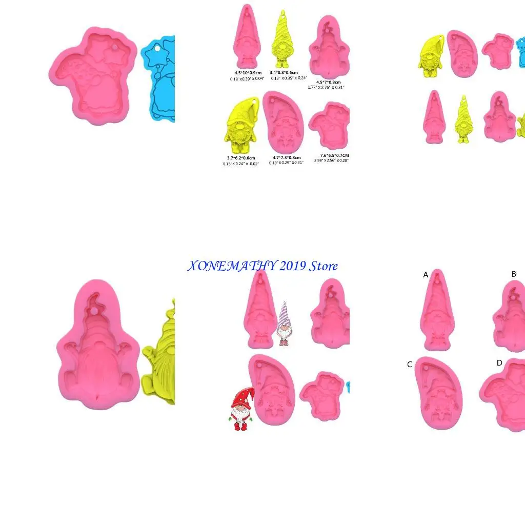 

F42F смола Casting Силиконовая плесень Santa