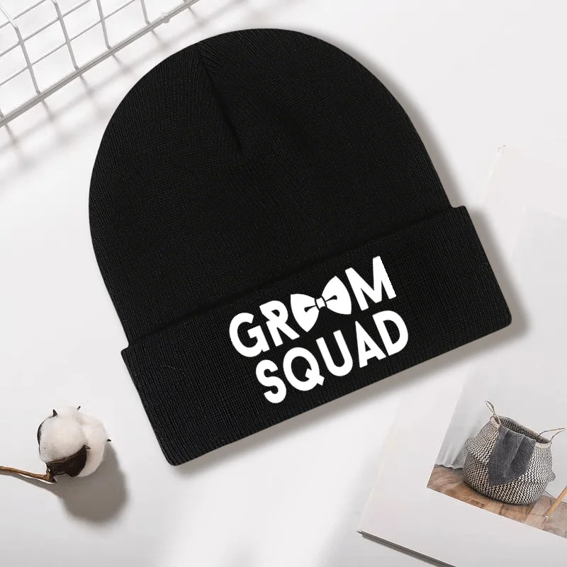 

Новый дизайн, теплая модная осенне-зимняя универсальная вязаная шапка с буквенным принтом, морозостойкая модная вязаная шапка унисекс