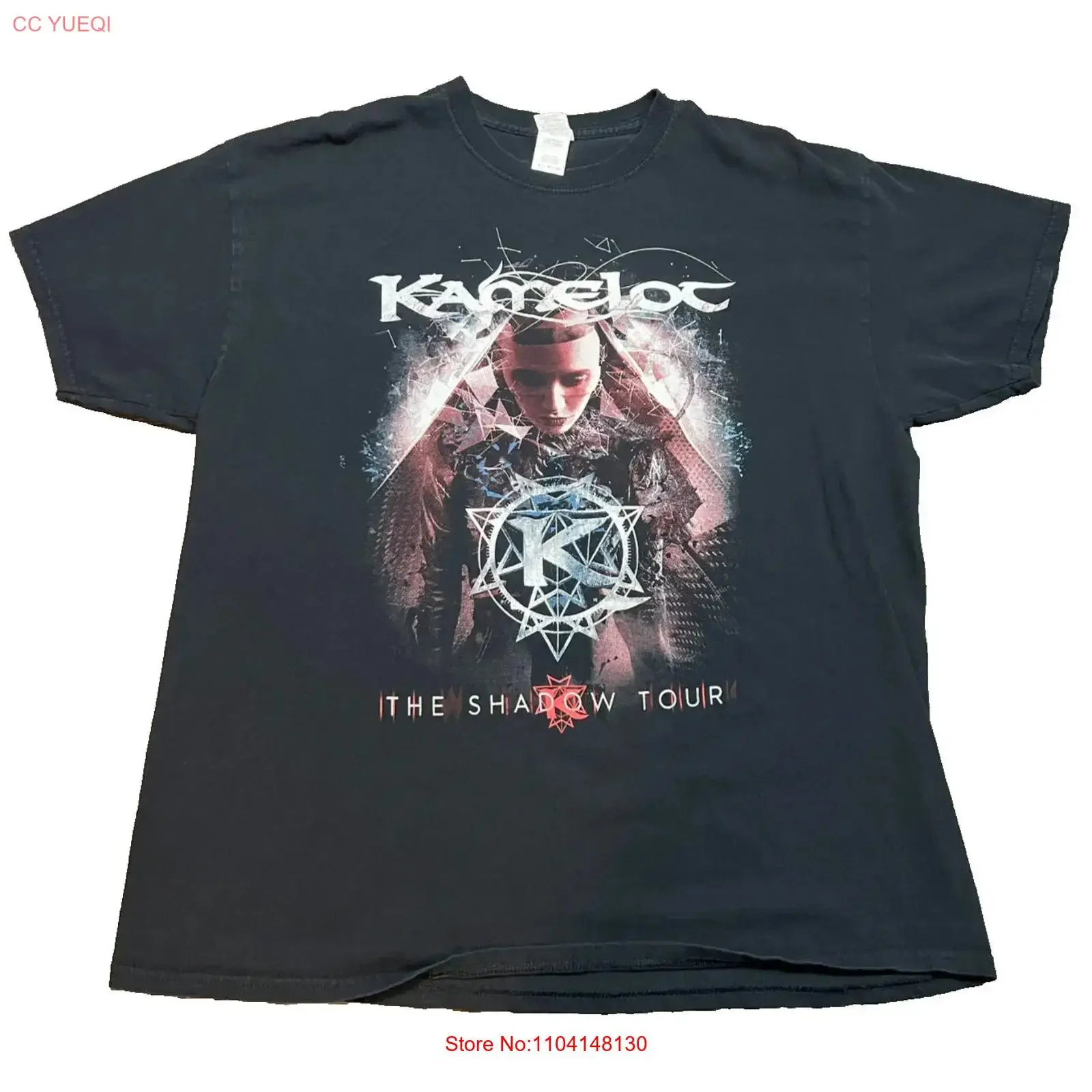 Kamelot Shadow Theory Black  T Shirt Size XL 2019 Concert Tour vintage Washed fashion streetwear Soft Breathable Stylish homme