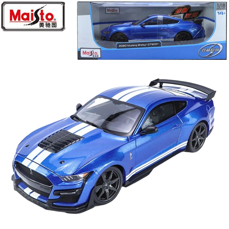 

Maisto Original Genuine 1/18 2020 Ford Mustang Shblby Gt500 The Steering Wheel Connecots The Front Wheels Simulation Model Toy