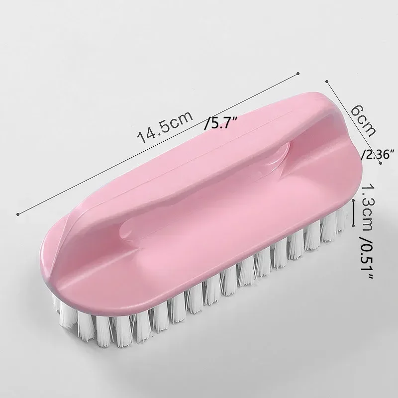 

1pcs2026 1PC Stiff Bristle Shoe Wash Plastic Brush Multi-functional Household Hand-held Cleaning Brush Laundry Bathroom Brush