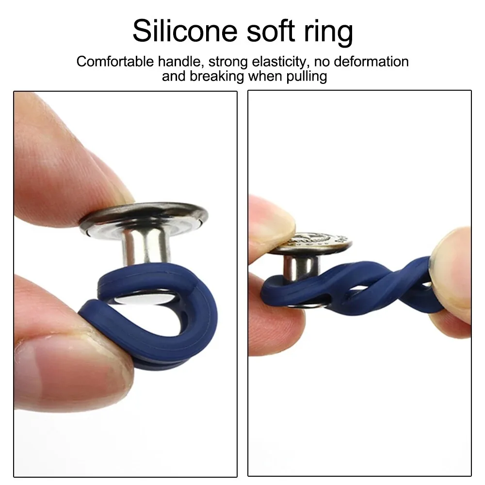 2PCS/Set Magic Metal Button Extender for Pants Jean Free Sewing Adjustable Retractable Waist Extenders Button Waistband Expander