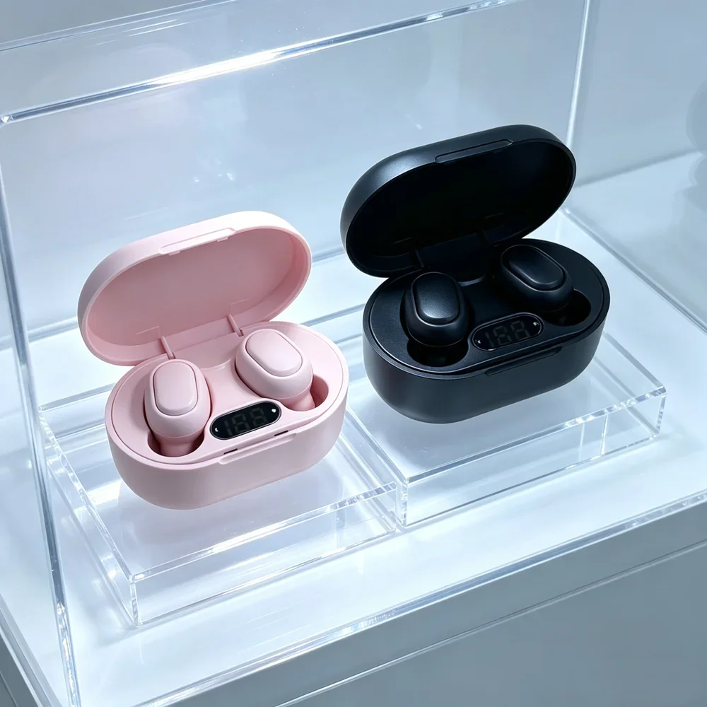 Bluetooth Headphones Wireless Earphones Feature Immersive Listening Quality Compact Build Portable Container for Outdoor Leisure