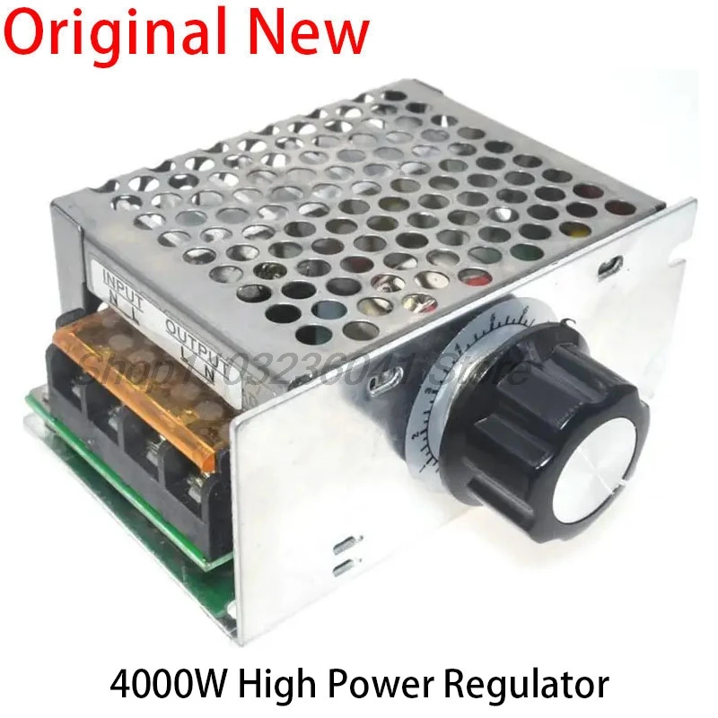 Professional Voltage Regulators 4000W 220V High Power SCR Speed Controller Electronic Voltage Regulator Governor Thermostat BS