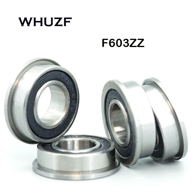 (10/20/50pcs) F603ZZ Flange Ball Bearing 3x9x5mm ABEC-7 Metal Shield ZZ for Drone Micro Motor Precision Instruments rodamientos