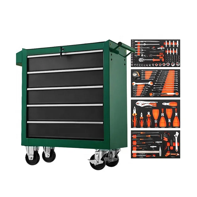 Mechanical workshop garage tool storage organizer toolbox with tools