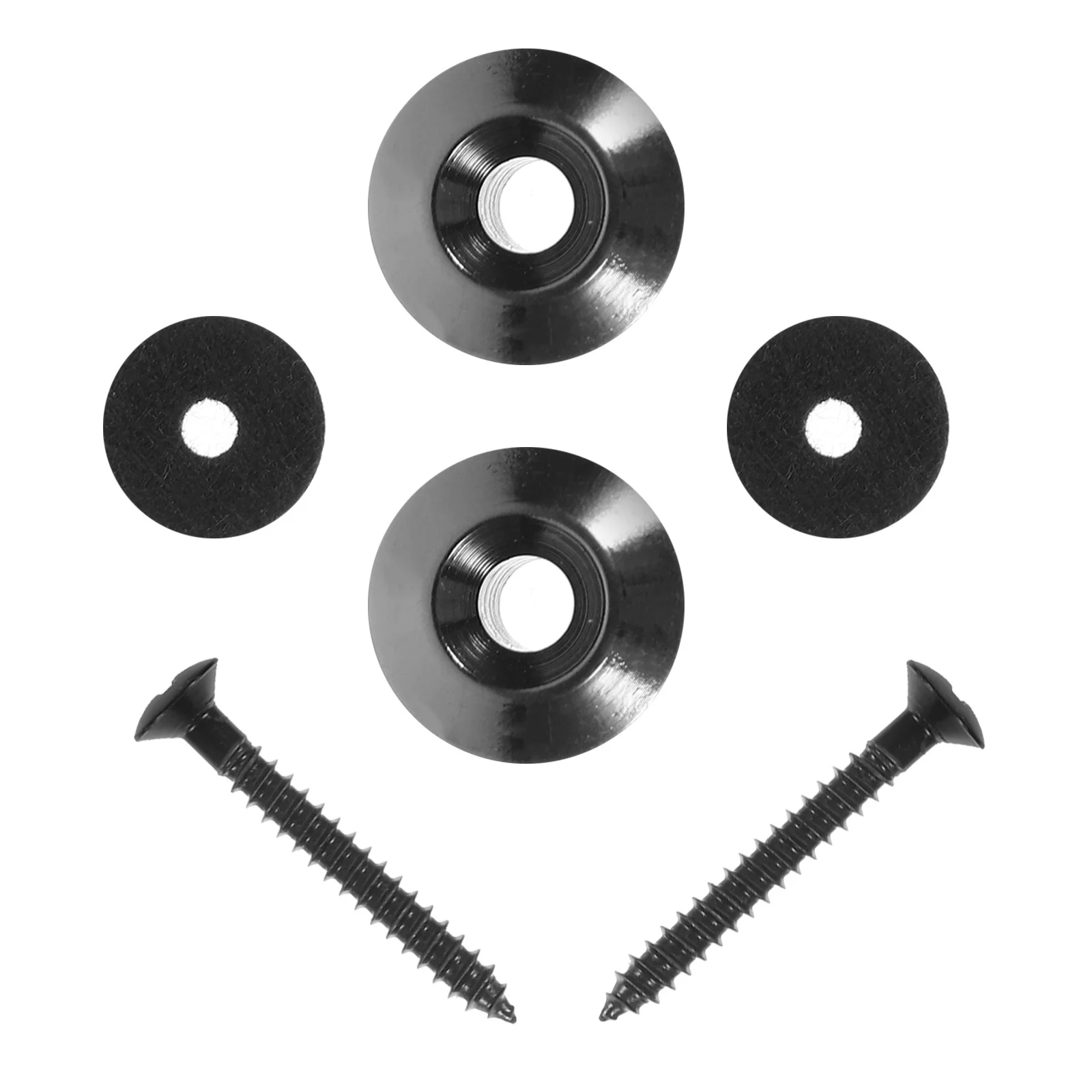 

2pcs Mushroom Strap Buckles Copper Strap Buttons Guitar End Pins For Electric Acoustic Guitar Bass Ukulele Lock